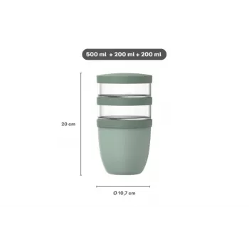 MEPAL thermo lunchpot Ellipse isolatiebak voor levensmiddelen Nordic Sage 700 ml 107658094700