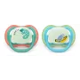 Philips Avent Ultra Air Night fopspeen 6-18 maanden, 2-pack, jongen, lichtgevend in het donker