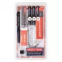 ARISTO mg1 pro Studio vulpen-set, 3 pennen 0,20 / 0,35 / 0,70 mm, 8-delig (AR64151)