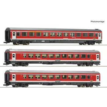 Roco 6200096 H0 3-delige set München-Nürnberg-Express van de DB AG