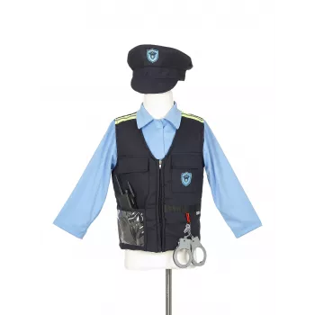 Souza! politie-kostuum met hoed en accessoires, leeftijd 4-7