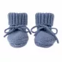 Lodger slipper Merino Wool baby huisschoenen, Storm, 0-6 maanden