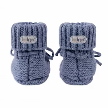 Lodger slipper Merino Wool baby huisschoenen, Storm, 0-6 maanden