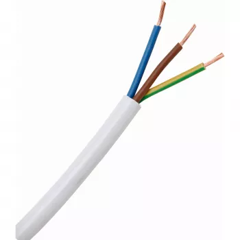 HEINRICH KOPP H05VV5-F 3G 1mm² witte PVC oliebestendige flexibele kabel 10m 151710849