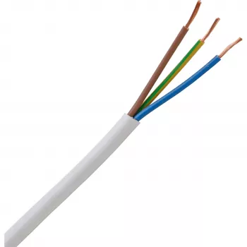HEINRICH KOPP H05VV5-F 3G1,5mm² witte flexibele PVC-kabel 5m 151805840