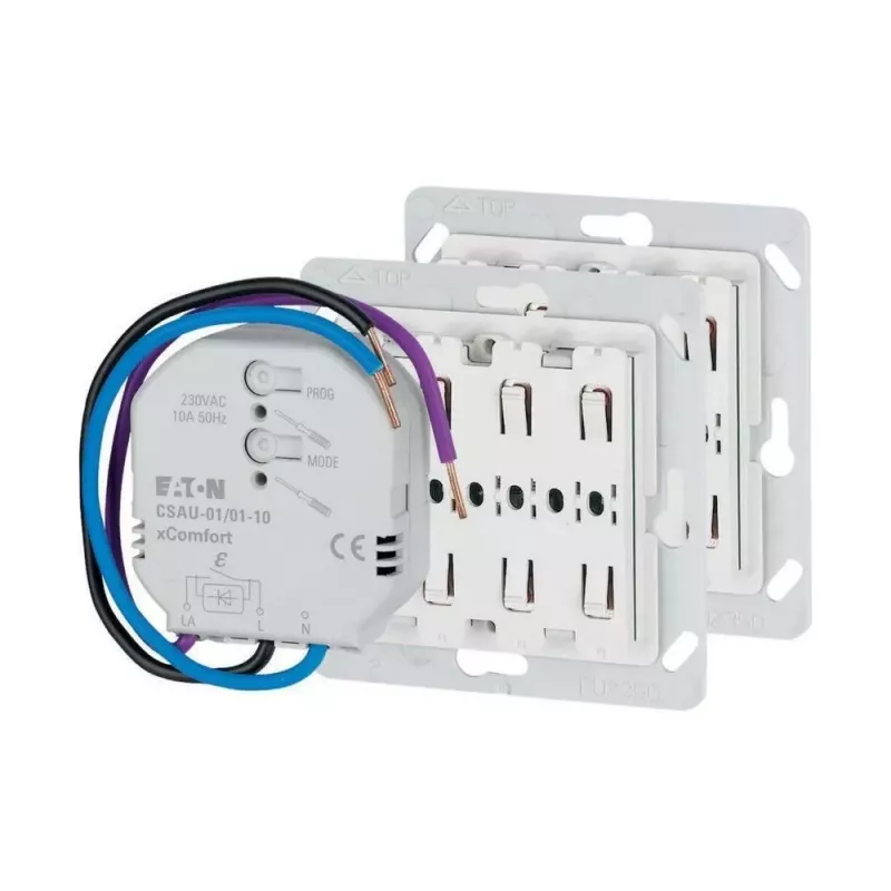 Eaton xComfort draadloze wandschakelaar, 2-kanaals drukknop CPAD-00/215 193730