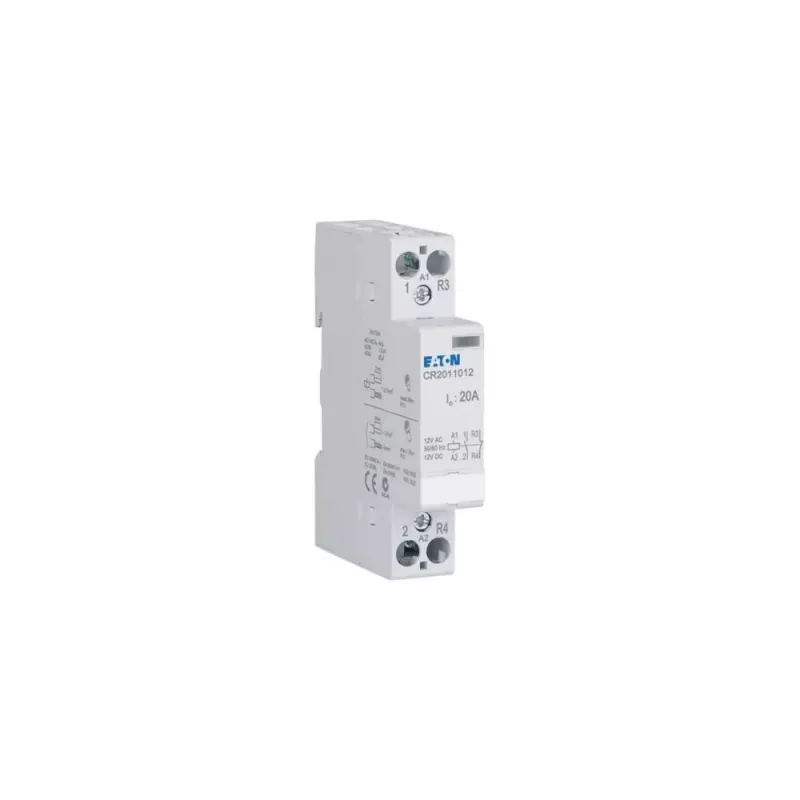 Eaton CR2011012 installatiecontactor 12V AC/DC 20A 1NO+1NC 2-polig 193906