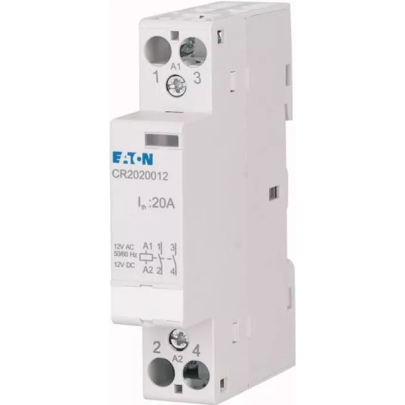 Eaton CR2011012 installatiecontactor 12V AC/DC 20A 1NO+1NC 2-polig 193906