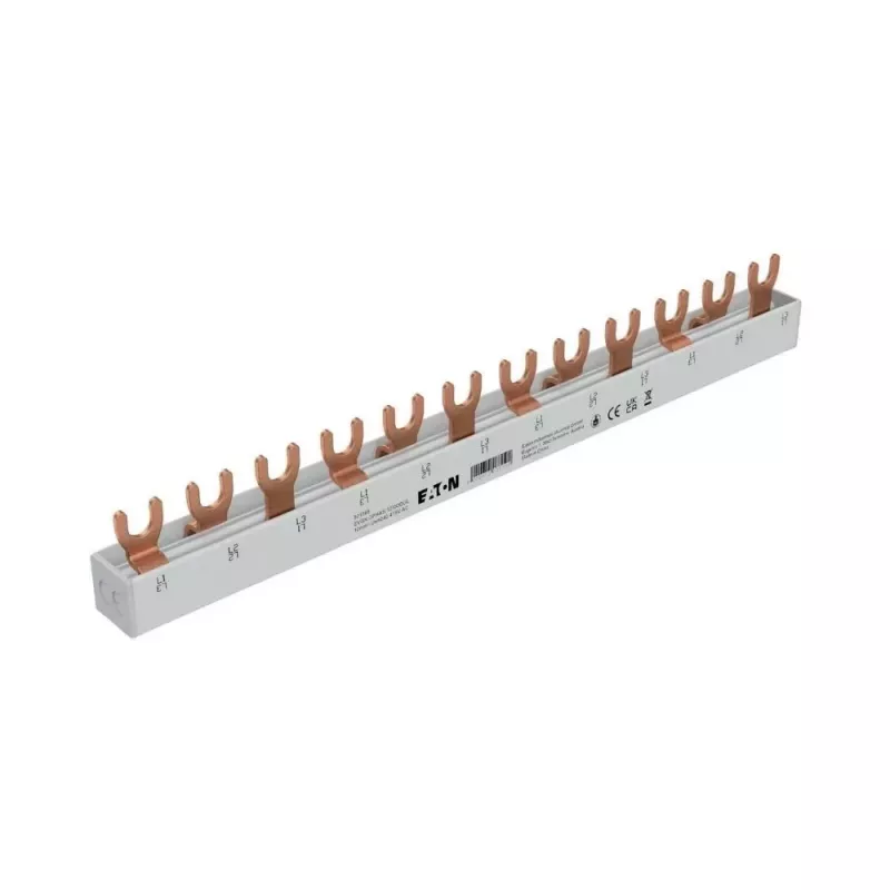 Eaton 3-fasen vork-sammelbus EVGK-3PHAS/12MODUL, 63A, 12 modules, 10mm², voor xPole MCB's/RCD's (EP-501069)