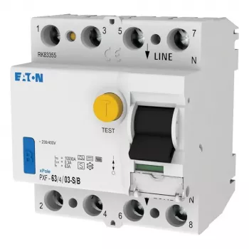 EATON PXF-63/4/03-S/B aardlekschakelaar, 63A, 4-polig, 300mA, type B selectief 300304