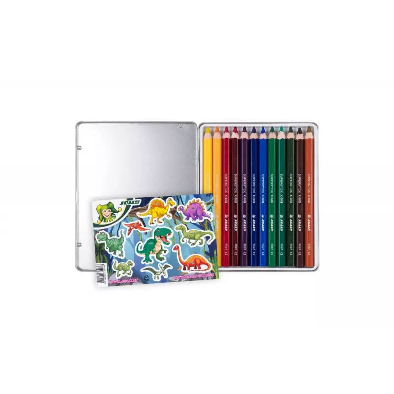 JOLLY X-BIG Adventure Colours kleurpotloden, gesorteerde kleuren, 12-pack (3099-0151)
