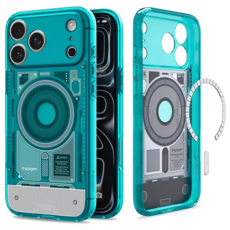 Spigen Ultra Hybrid MagSafe hoes voor iPhone 17 Pro Max / 18 Pro Max - C-One Bondi Blue