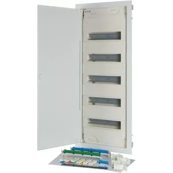 Eaton KLV-60UPP-F inbouw verdeelkast, 5-rijig, 60 module-eenheden, wit 302410