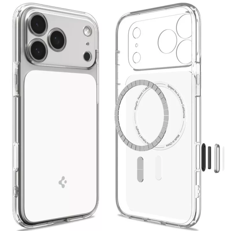 Spigen Ultra Hybrid T Mag MagSafe hoes voor iPhone 18 Pro Max / 17 Pro Max - glanzend wit