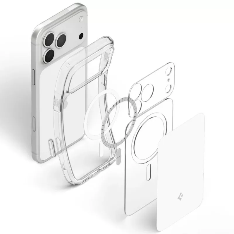 Spigen Ultra Hybrid T Mag MagSafe hoes voor iPhone 18 Pro Max / 17 Pro Max - glanzend wit