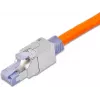 Wirewin WKS FK RJ45 KAT6A veldmonteerbare RJ45-stekker, Cat6A, afgeschermd, gereedschaploos, zinkdrukgieterij, goudcontacten, voor 22-24 AWG, 6-9mm kabel