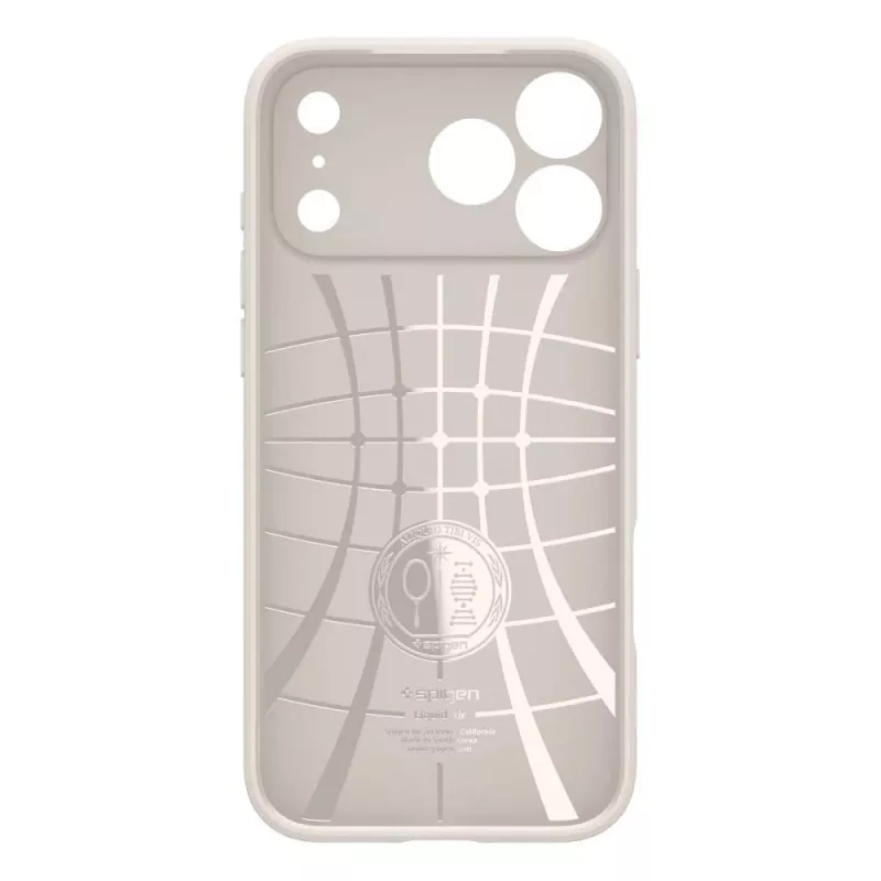 Spigen Liquid Air hoes voor iPhone 17 Pro / 18 Pro - Natural Titanium