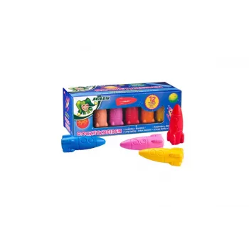 JOLLY Rocket waskrijtjes, diverse kleuren, 12 stuks (5956-0001)