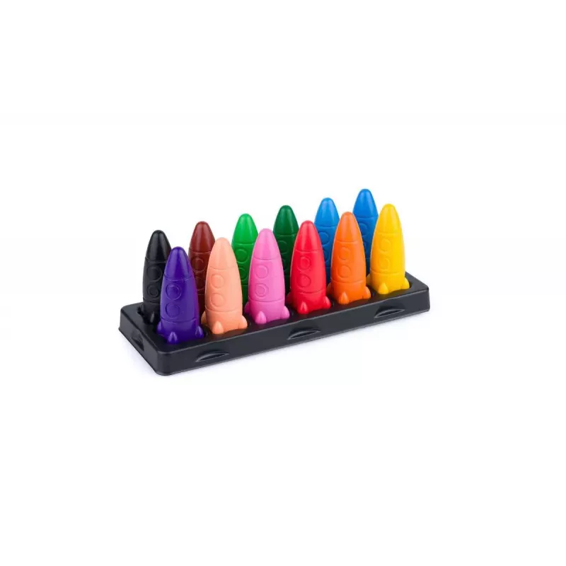 JOLLY Rocket waskrijtjes, diverse kleuren, 12 stuks (5956-0001)