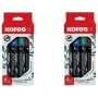 Kores ECO XP1 permanentmarker, ronde punt, 3 mm, diverse kleuren, 4-delige set M20764
