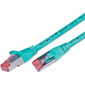 Wirewin Cat6 S/FTP LSOH patchkabel, 10m, turquoise PKW-PIMF-KAT6 10.0 TK