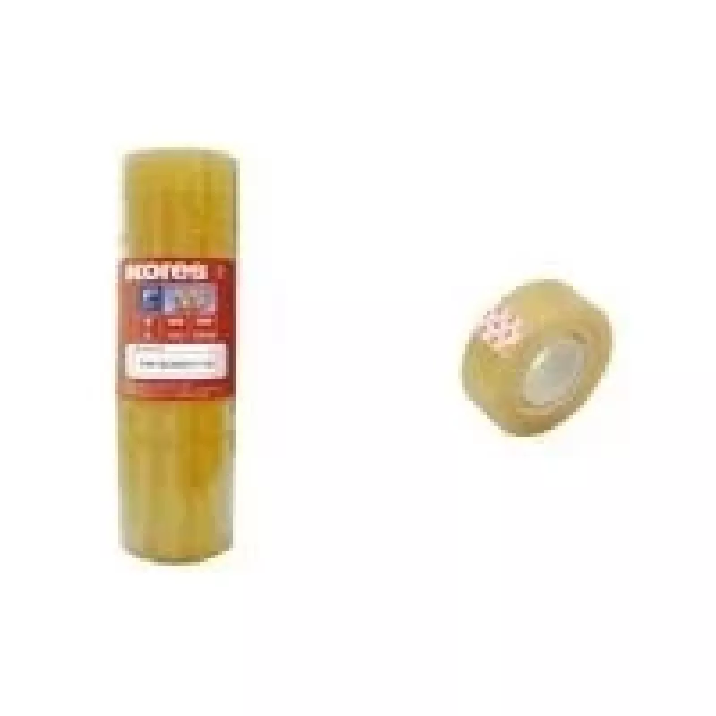 Kores plakband transparant PP 19 mm x 33 m, 8 rollen (K51319)