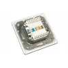 Wirewin DD-TRIO-C6 UP2 WS CAT6 afgeschermde inbouwdatadoos, 2-poorts, LSA, zuiver wit RAL 9010