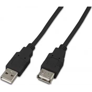 Wirewin USB A-A MF 0.15 SW USB 2.0 verlengkabel, 0,15 m, zwart