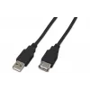 Wirewin USB A-A MF 0.15 SW USB 2.0 verlengkabel, 0,15 m, zwart