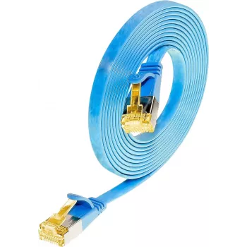 Wirewin Cat6a U/FTP slim netwerkkabel, 0,1 m, blauw PKW-STP-SLIM-K6A 0.1 BL