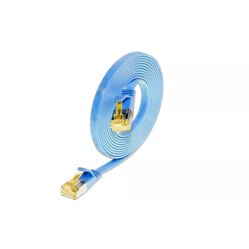 Wirewin Cat6a U/FTP slim netwerkkabel, 0,1 m, blauw PKW-STP-SLIM-K6A 0.1 BL