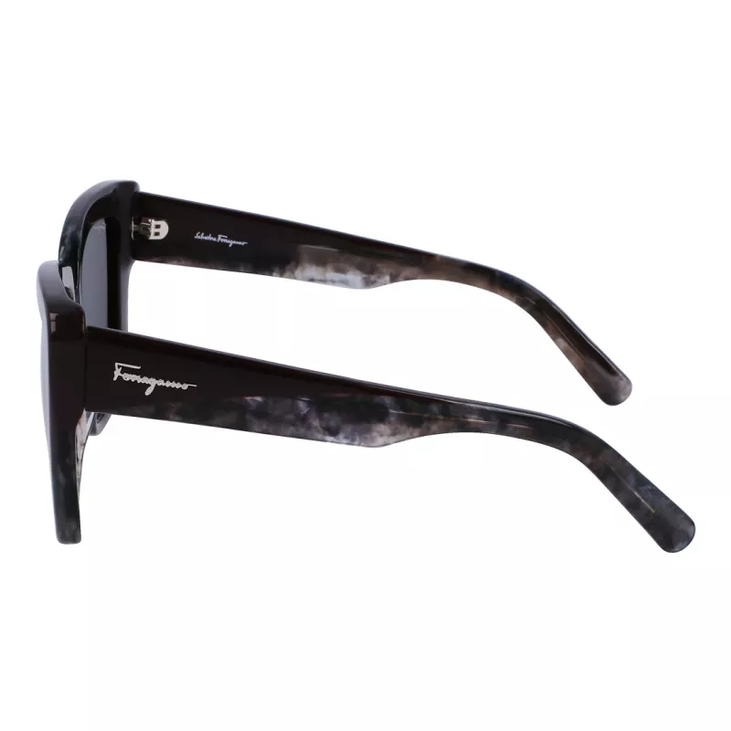 Ferragamo dames SF1060S-21 vlinder zonnebril, Havana/bruin gradient, 55mm