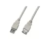 Wirewin USB A-A MF 0.5 GR USB 2.0 verlengkabel, 0,5 m, grijs