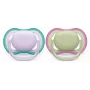 Philips Avent Ultra Air fopspeen 0-6 maanden, 2-pack, meisje roze/paars, SCF085/24