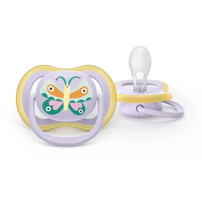 Philips Avent Ultra Air fopspeen 0-6 maanden, 2-pack, blauw & groen