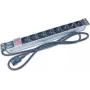 Wirewin NVL8 UPS 19 inch 1U rackmount PDU met 8 Schuko-stopcontacten, 16A, zwart