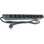 Wirewin 19 inch 1U stroomverdeleenheid met 9 Schuko-stopcontacten (NVL9)