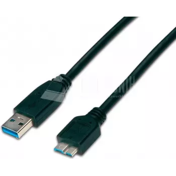Wirewin USB 3.0 A-MB MM 0.5 SW - 0,5m USB-A naar Micro-B kabel, zwart