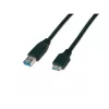 Wirewin USB 3.0 A-MB MM 0.5 SW - 0,5m USB-A naar Micro-B kabel, zwart