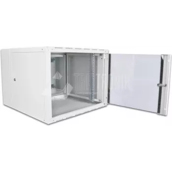 Wirewin 19 inch wandkast, 2-delig, 600x650mm, 15U (WCAB D 600X650X15U)
