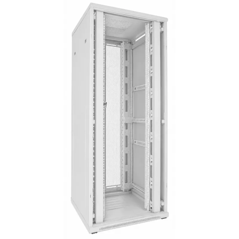 DSIT 47U 19 inch serverrack 800x800x2200mm wit met geperforeerde dubbele deuren DS8847DD-W