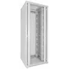 DSIT 42U 19 inch serverrackkast 800x800x2000mm wit, geperforeerde dubbele deuren voor- en achterzijde DS8842DD-W