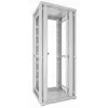 DSIT 42U 19 inch serverrackkast 800x800x2000mm wit, geperforeerde dubbele deuren voor- en achterzijde DS8842DD-W