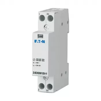 Eaton Z-SCH230/1/25-11 installatiecontact, 230 V AC spoel, 1 NO + 1 NC, 25 A, DIN-rail 193886