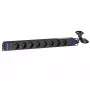DSIT 19 inch 8-voudige rackmount PDU met C14-stekker en aardcontact (DS-8PDU-C14-PE)
