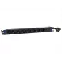 DSIT 19 inch 8-voudige PDU met hoofdschakelaar en overbelastingsbeveiliging (DS-8PDU-MO-PE)