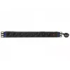 DSIT 19 inch 8-voudige PDU met hoofdschakelaar en overbelastingsbeveiliging (DS-8PDU-MO-PE)