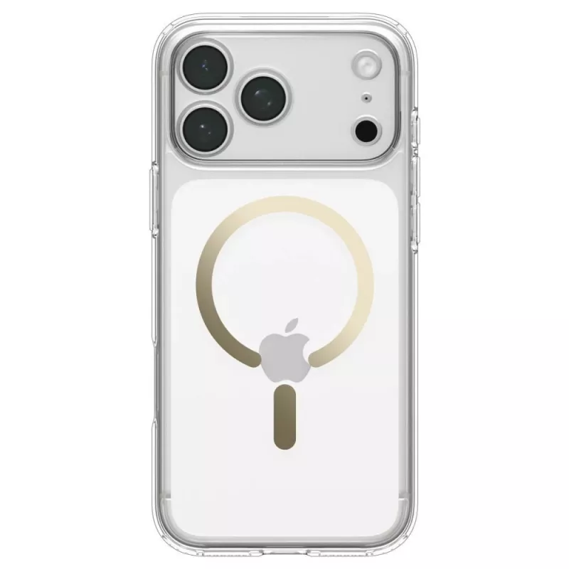 SPIGEN Ultra Hybrid MagSafe hoes voor iPhone 17 Pro Max / 18 Pro Max – transparant/goud
