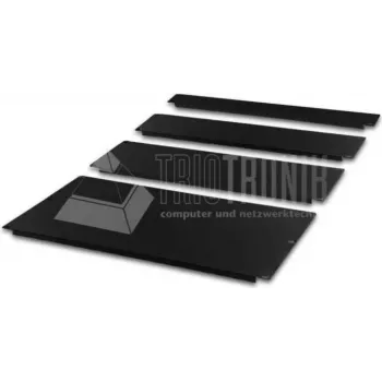 Wirewin BP 1U BL 19 inch rack borstelkabelmanagementpaneel, zwart