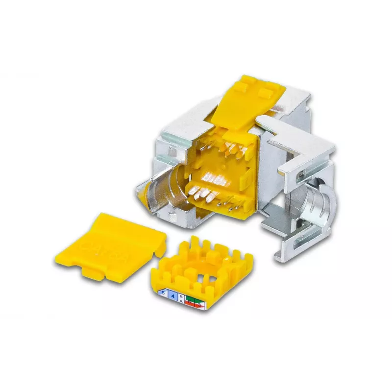 Wirewin WKS JACK KAT6A SLIM 12 CAT6A 10 Gigabit Ethernet afgeschermde keystone-module, 12-pack